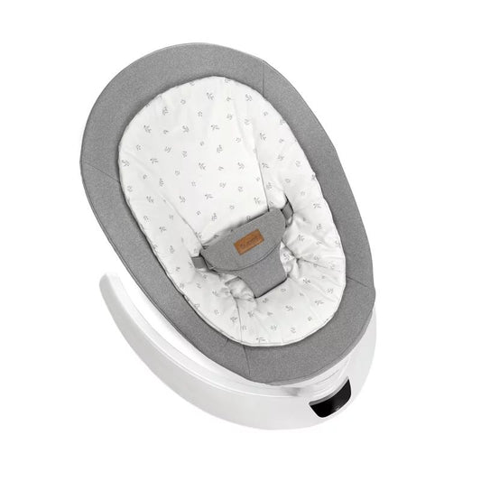 Balansoar electric, Jane, Moon, Cu 5 trepte de viteza, Timer, 12 melodii si 5 sunete ale naturii, Conform cu standardul european EN 12790:2023, Mist