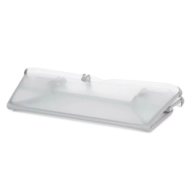 Cadita de baie cu pliere ultra-compacta, Jane, Oasis, Cu doua manere, 68 x 42 x 26 cm, Conform cu standardul european de siguranta EN 17072:2018, White