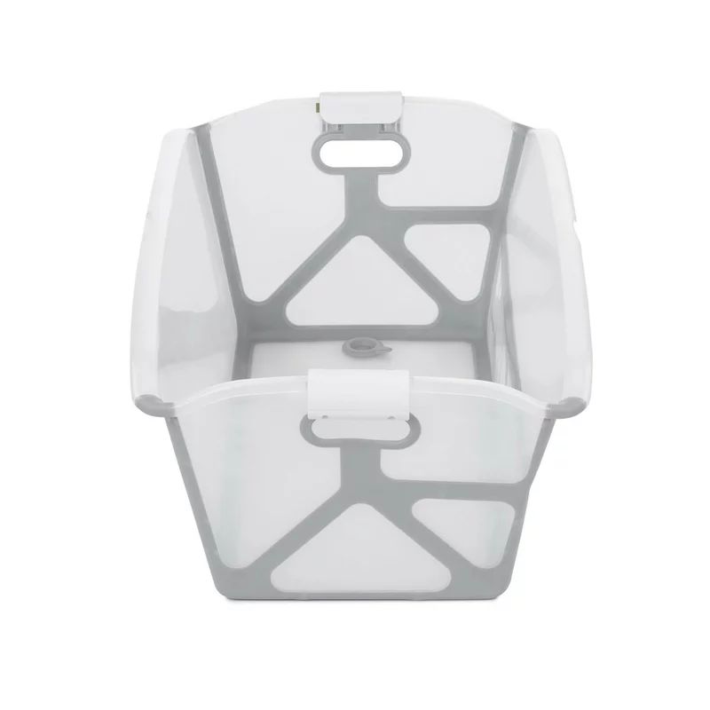 Cadita de baie cu pliere ultra-compacta, Jane, Oasis, Cu doua manere, 68 x 42 x 26 cm, Conform cu standardul european de siguranta EN 17072:2018, White