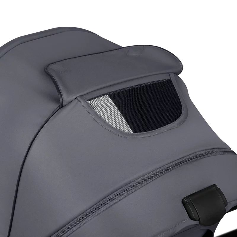 Carucior 3 in 1, Lionelo, Amber Plus, Cadru aluminiu, Cu landou intarit si salteluta moale, Cu scoica auto testata ADAC, Reversibil, Maner ajustabil, Cu accesorii, Cu ventilatie panoramica 3D, Pana la 22 kg, EN1888-1, EN1888-2, EN1466, ECE R129, Gri