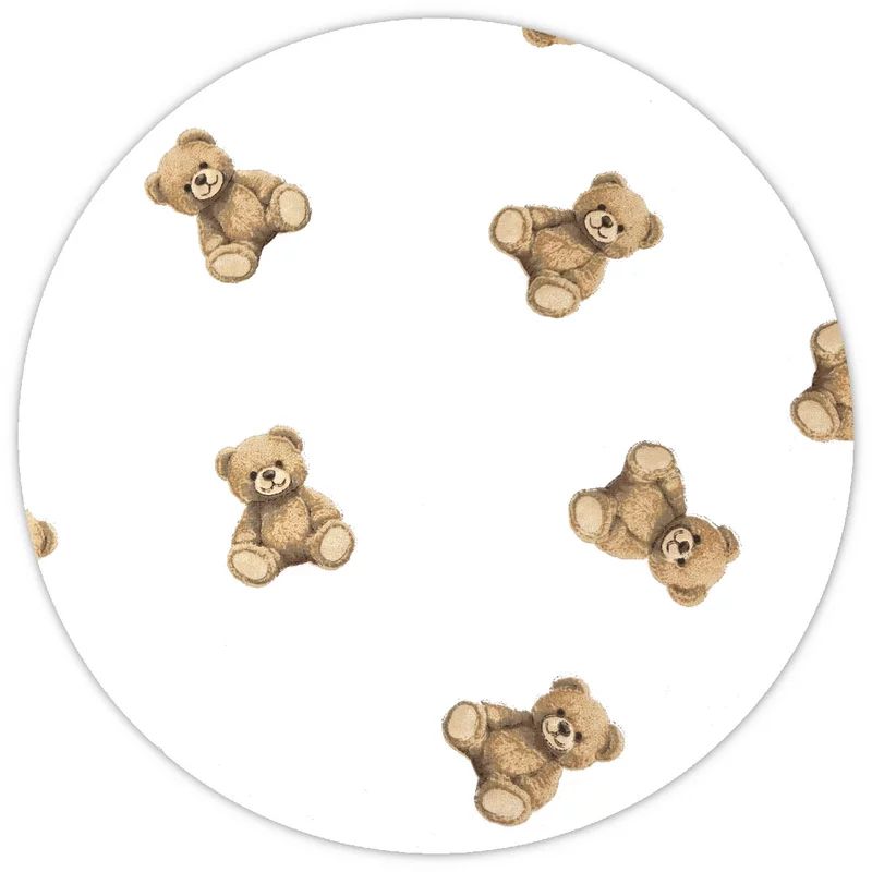 Cearceaf cu elastic, Qmini, Pentru patut co-sleeper, Aurora, Dimensiune 76 x 43 cm, Din bumbac certificat Oeko Tex Standard 100, Teddy Toys