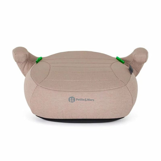 Inaltator auto, Petite&Mars, Zuno, I-size, 125- 150 cm, 22-36 kg, Forma ergonomica, Usor- 1 kg, Bej inchis