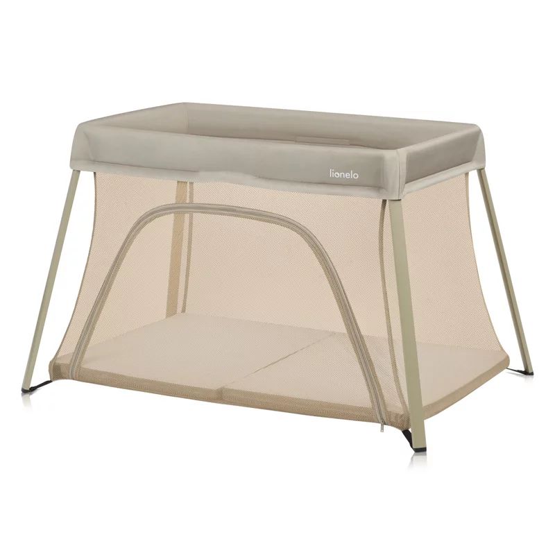 Patut multifunctional, Lionelo, Alice, 3 in 1, Material rezistent Oxford 300D, Cu iesire laterala, 0 luni+, 104×70×74 cm, Bej