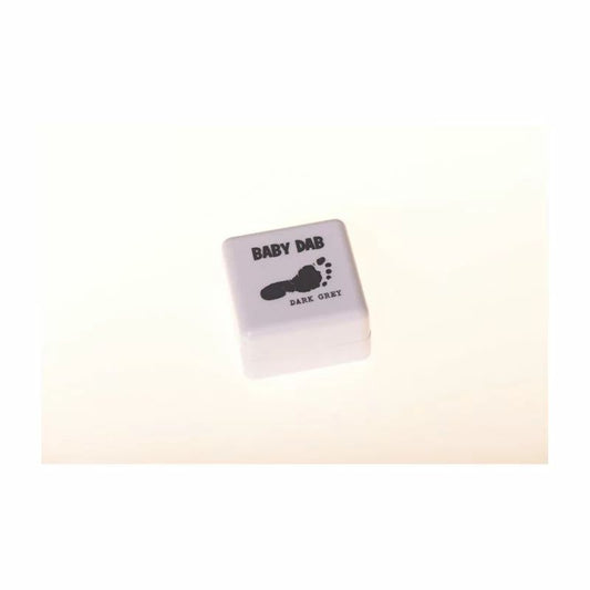 Set amprente mulaj, Petite&Mars, Baby Dab, Cu cerneala, Pentru 20 de amprente manuta sau piciorus, Non-toxic, Violet/Gri