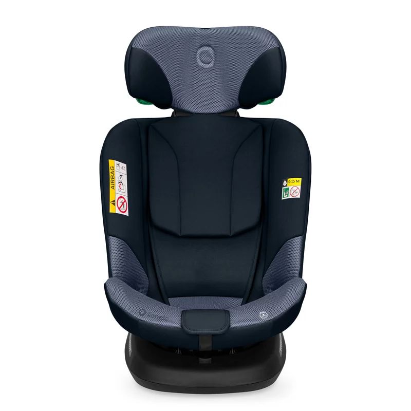 Scaun auto, Lionelo, Bastiaan Plus i-Size, 4 in 1, Protectie laterala, Cu spatar inclinabil in 6 pozitii, Cu tetiera reglabila in 12 pozitii, Rotire 360 grade, Top Tether, 0-36 Kg, 40-150 cm, Cu Isofix, Conform cu R129/04, Navy Blue