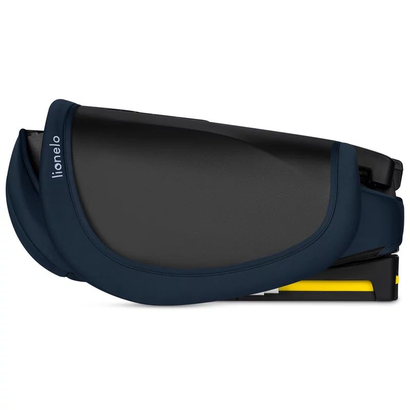 Scaun auto pliabil, Lionelo, Orin, i-Size, 100-150 cm, Tetiera reglabila in 14 pozitii, Spatar in 4 pozitii, Isofix+Top Tether, Sezut ergonomic, Husa transport, Suport sticla, Albastru