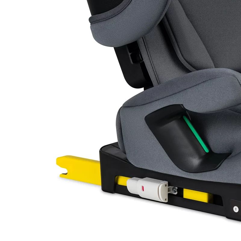 Scaun auto pliabil, Lionelo, Orin, i-Size, 100-150 cm, Tetiera reglabila in 14 pozitii, Spatar in 4 pozitii, Isofix+Top Tether, Sezut ergonomic, Husa transport, Suport sticla, Gri Grafit