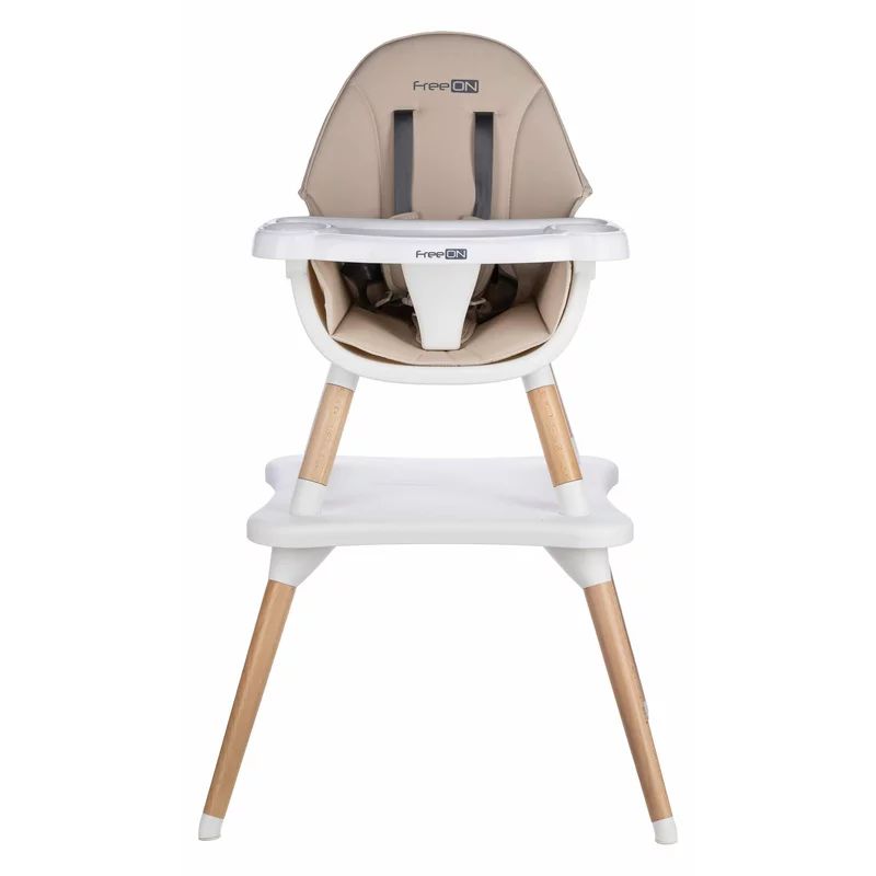 Scaun de masa, FreeON, Eos, 3 in 1, Multifunctional, Cu tavita reglabila si detasabila, Conform cu standardul european de securitate EN 14988:2017+A1:2020, Beige