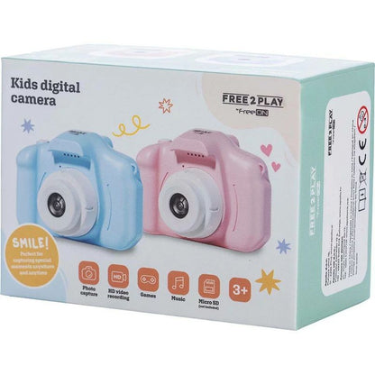 Aparat foto digital pentru copii, Free2Play, Pink
