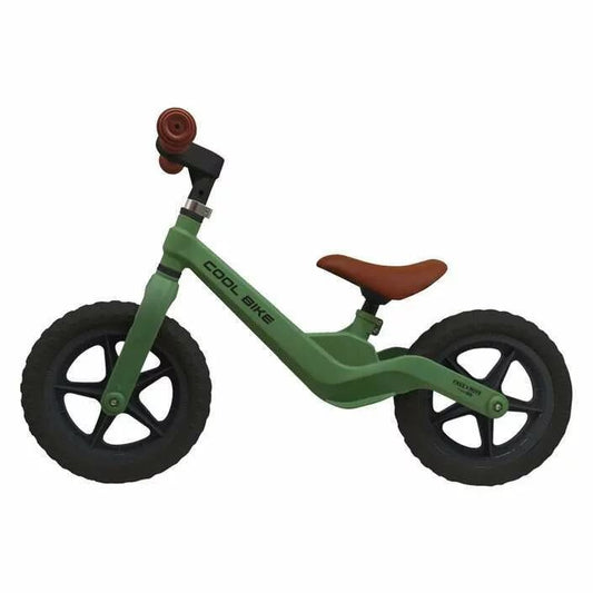Bicicleta fara pedale, Free2Move, Cool Bike, Cu ghidon si sa reglabile, Roti din EVA, Pana in 30 Kg, Roti 12 inch, 24 luni+, Verde