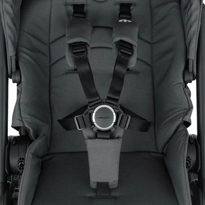 Carucior 2 in 1, Petite&Mars, Scout, Cu landou pliabil, Reversibil, Spatar si suport de picioare reglabile in 3 pozitii, Maner ajustabil, Cu accesorii, Pana la 22 kg, 0 luni+, Gri