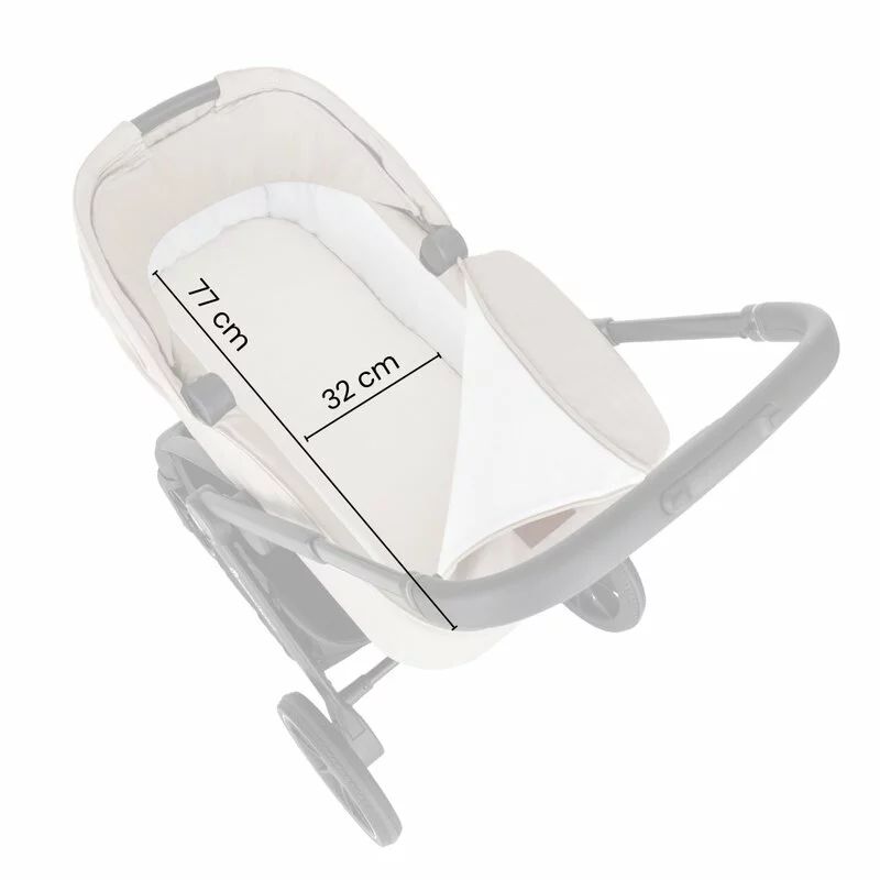 Carucior 2 in 1, Petite&Mars, Scout, Cu landou pliabil, Reversibil, Spatar si suport de picioare reglabile in 3 pozitii, Maner ajustabil, Cu accesorii, Pana la 22 kg, 0 luni+, Gri