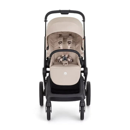 Carucior 2 in 1, Petite&Mars, Scout, Cu landou pliabil, Reversibil, Spatar si suport de picioare reglabile in 3 pozitii, Maner ajustabil, Cu accesorii, Pana la 22 kg, 0 luni+, Gri