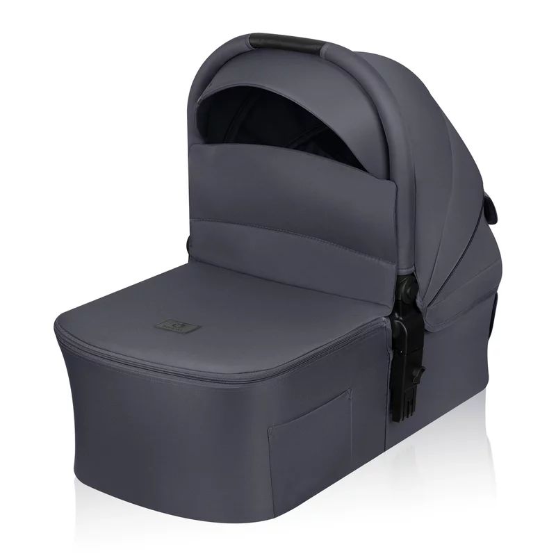 Carucior 3 in 1, Lionelo, Amber Plus, Cadru aluminiu, Cu landou intarit si salteluta moale, Cu scoica auto testata ADAC, Reversibil, Maner ajustabil, Cu accesorii, Cu ventilatie panoramica 3D, Pana la 22 kg, EN1888-1, EN1888-2, EN1466, ECE R129, Gri