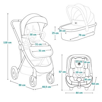 Carucior 3 in 1, Lionelo, Amber Plus, Cadru aluminiu, Cu landou intarit si salteluta moale, Cu scoica auto testata ADAC, Reversibil, Maner ajustabil, Cu accesorii, Cu ventilatie panoramica 3D, Pana la 22 kg, EN1888-1, EN1888-2, EN1466, ECE R129, Gri