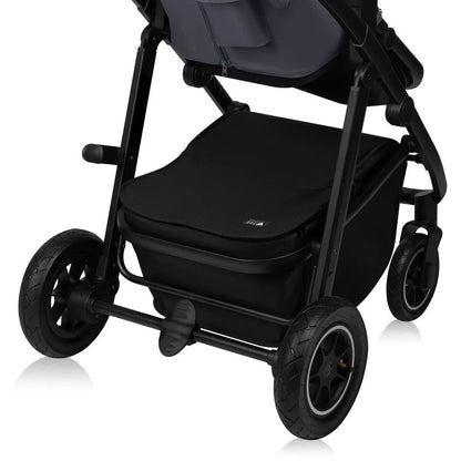 Carucior 3 in 1, Lionelo, Amber Plus, Cadru aluminiu, Cu landou intarit si salteluta moale, Cu scoica auto testata ADAC, Reversibil, Maner ajustabil, Cu accesorii, Cu ventilatie panoramica 3D, Pana la 22 kg, EN1888-1, EN1888-2, EN1466, ECE R129, Gri