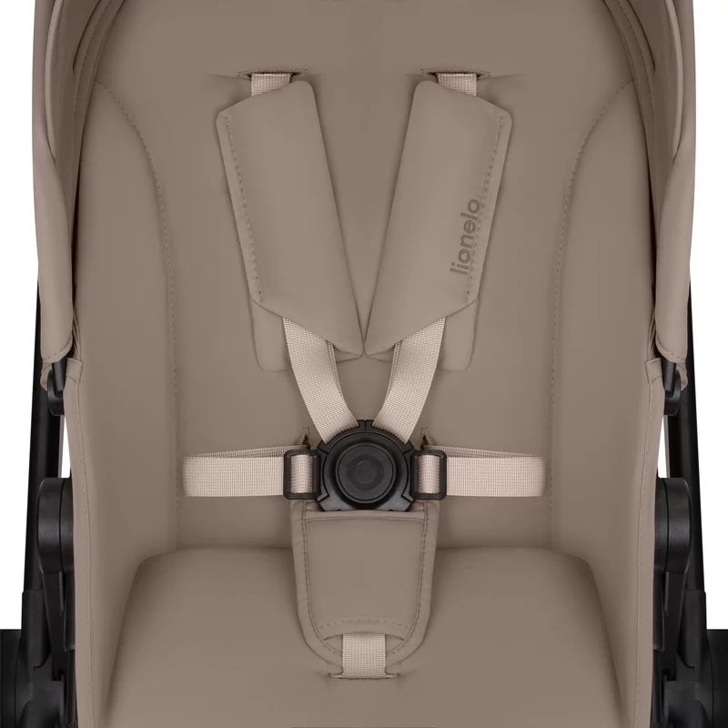 Carucior 3 in 1, Lionelo, Greet, Pana la 15 kg, Cadru aluminiu, Cu landou si salteluta moale, Cu scoica auto, Reversibil, Cu accesorii, Maner, suport pentru picioare, spatar reglabile, Bej