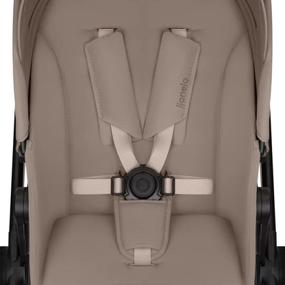 Carucior 3 in 1, Lionelo, Greet, Pana la 15 kg, Cadru aluminiu, Cu landou si salteluta moale, Cu scoica auto, Reversibil, Cu accesorii, Maner, suport pentru picioare, spatar reglabile, Bej