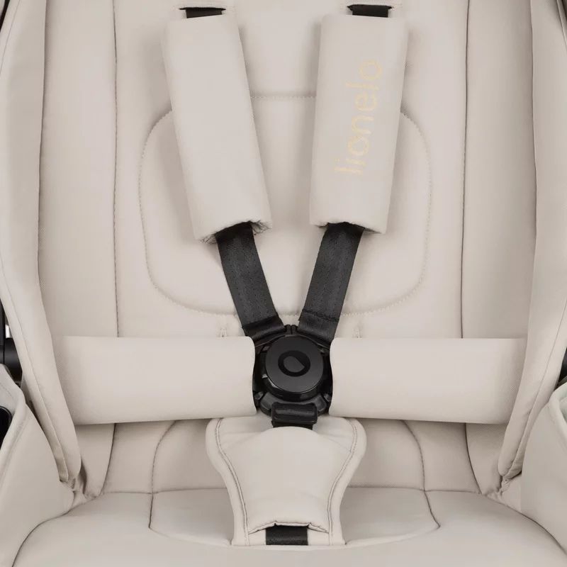 Carucior sport, Lionelo, Mika Plus, Cadru din aluminiu, Copertina XXL, Spatar reglabil in 3 pozitii, Cu accesorii, Pana la 22 kg, 6-48 luni; EN1888-1, EN1888-2 EN1466, Bej