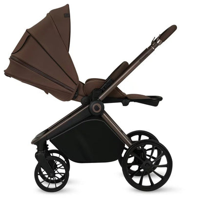 Carucior sport, Lionelo, Mika Plus, Cadru din aluminiu, Copertina XXL, Spatar reglabil in 3 pozitii, Cu accesorii, Pana la 22 kg, 6-48 luni; EN1888-1, EN1888-2 EN1466, Mocha Mousse