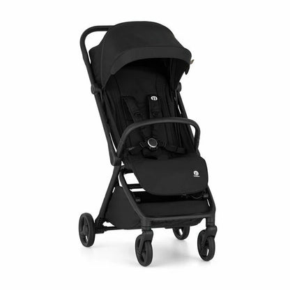 Carucior sport, Petite&Mars, Flip, Pliere compacta cu o mana, Spatar reglabil pana la pozitie de somn, Suport picioare reglabil, Copertina extensibila cu protectie UPF50+, Pana la 22 kg, 0 luni+, Negru