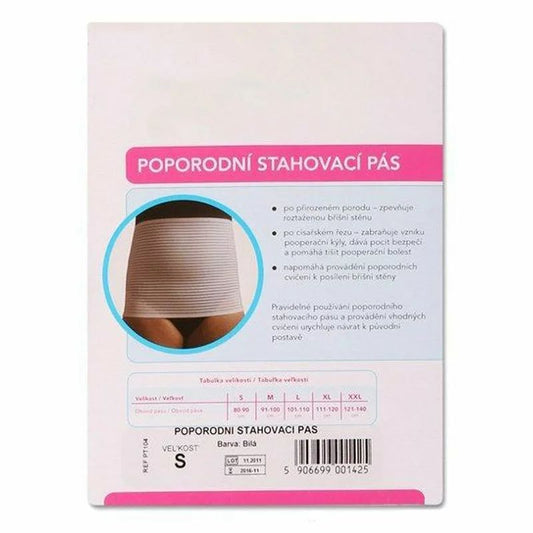 Centura reglabila, New Baby, Pentru perioada post-natala, Marimea XXL, Alb