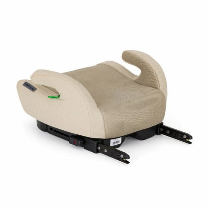 Inaltator auto, Petite&Mars, Optimus Pro, I-size, 125- 150 cm, 22-36 kg, Cu isofix, Forma ergonomica, Husa detasabila, Bej