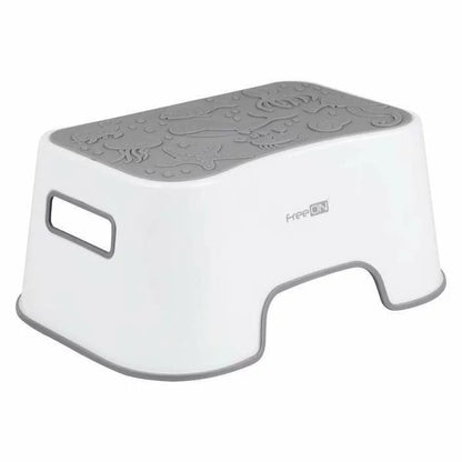 Inaltator de baie, FreeON, Antiderapant, Cu baza antialunecare, 38 x 36 x 16 cm, White/Grey