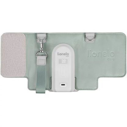 Incalzitor biberoane, Lionelo, ThermUp Go Evo, Portabil, Cu 5 niveluri de incalzire, Cu buton Safety Control, Mentinere caldura pana la 9h, Incarcare USB, Verde