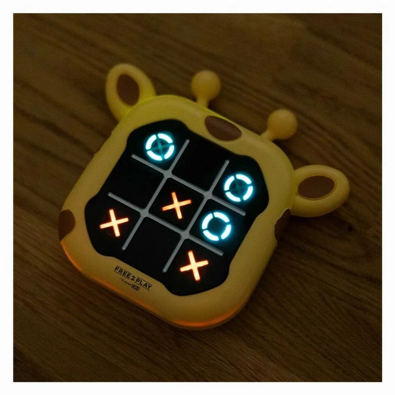 Joc electronic 2 in 1, Free2Play, X si 0, Design girafa, 3 ani +