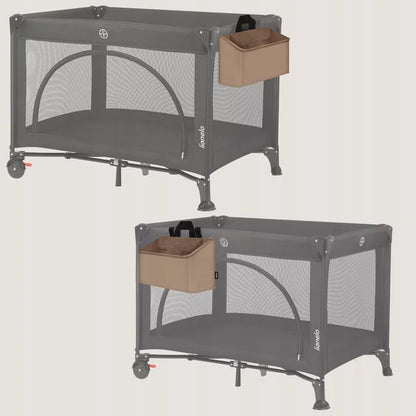 Organizator multifunctional, Lionelo, Sidepocket M, 43x15x23 cm, 3 compartimente, Universal, Constructie ranforsata, Bej