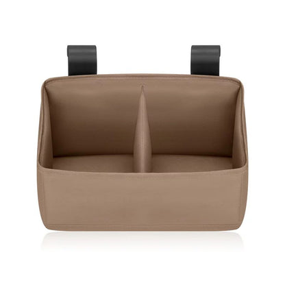 Organizator multifunctional, Lionelo, Sidepocket S, 26x12x15 cm, 2 compartimente, Universal, Constructie ranforsata, Bej