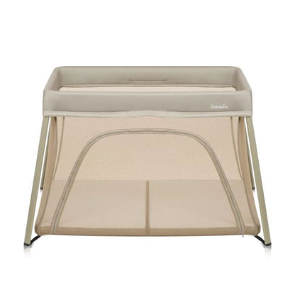 Patut multifunctional, Lionelo, Alice, 3 in 1, Material rezistent Oxford 300D, Cu iesire laterala, 0 luni+, 104×70×74 cm, Bej