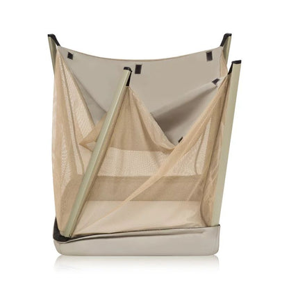 Patut multifunctional, Lionelo, Alice, 3 in 1, Material rezistent Oxford 300D, Cu iesire laterala, 0 luni+, 104×70×74 cm, Bej