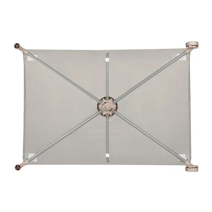 Patut pliant, Lionelo, Amelie, Cu intrare laterala, 100.5×70.5 cm, Include salteluta, roti, geanta pentru transport, Constructie usoara- 7 kg, Cadru stabil din otel, Bej