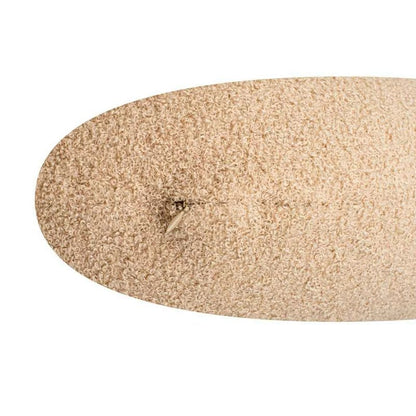 Perna alaptare, New Baby, Teddy, Bumbac+tesatura teddy, 100% antialergic, Husa detasabila, 60x45x18 cm, 0 luni+, Beige