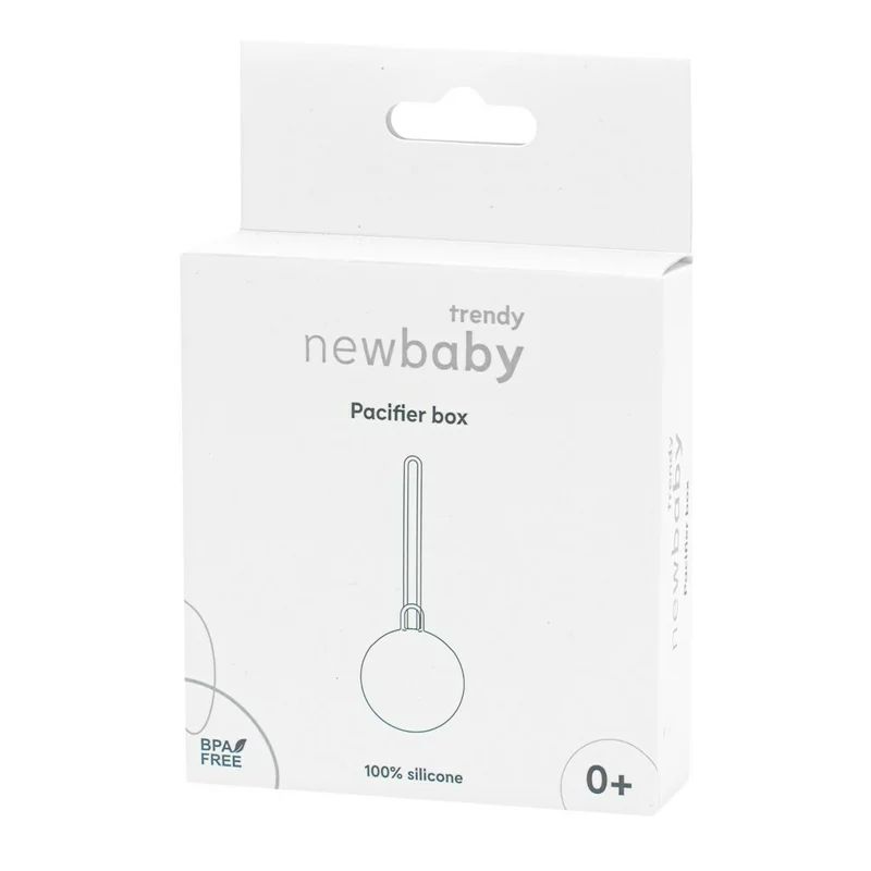 Port suzeta, New Baby, Cu lant, Protejeaza de murdarie, Silicon, Fara BPA, 0 luni+, Brown