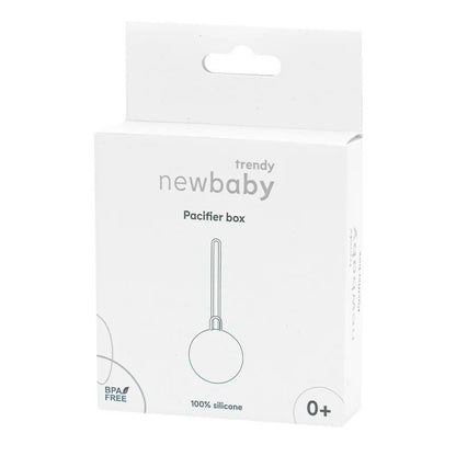 Port suzeta, New Baby, Cu lant, Protejeaza de murdarie, Silicon, Fara BPA, 0 luni+, Brown