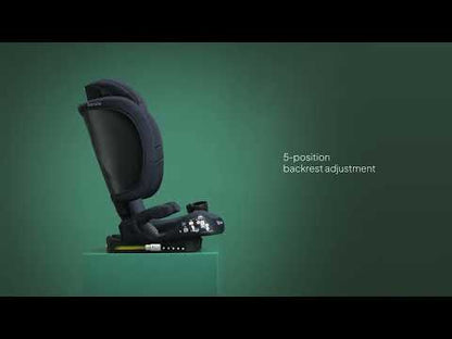 Scaun auto pliabil, Lionelo, Orin, i-Size, 100-150 cm, Tetiera reglabila in 14 pozitii, Spatar in 4 pozitii, Isofix+Top Tether, Sezut ergonomic, Husa transport, Suport sticla, Gri Grafit