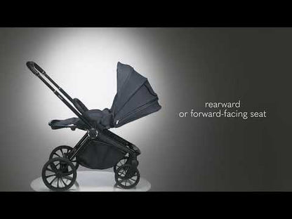 Carucior 2 in 1, Lionelo, Mika Plus, Cadru din aluminiu, Cu landou intarit si salteluta moale, Reversibil, Cu sistem de ventilatie 3D, Cu accesorii, Pana la 22 kg, Conform cu EN1888-1 EN1888-2, EN1466, Gri