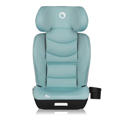 Scaun auto i-Size, Lionelo, Neal, Spatar reglabil in 4 pozitii, Tetiera in 10 pozitii, Suport sticla inclus, 15-36 Kg, 100-150 cm, Cu Isofix, Conform ECE R129, Verde Turquoise