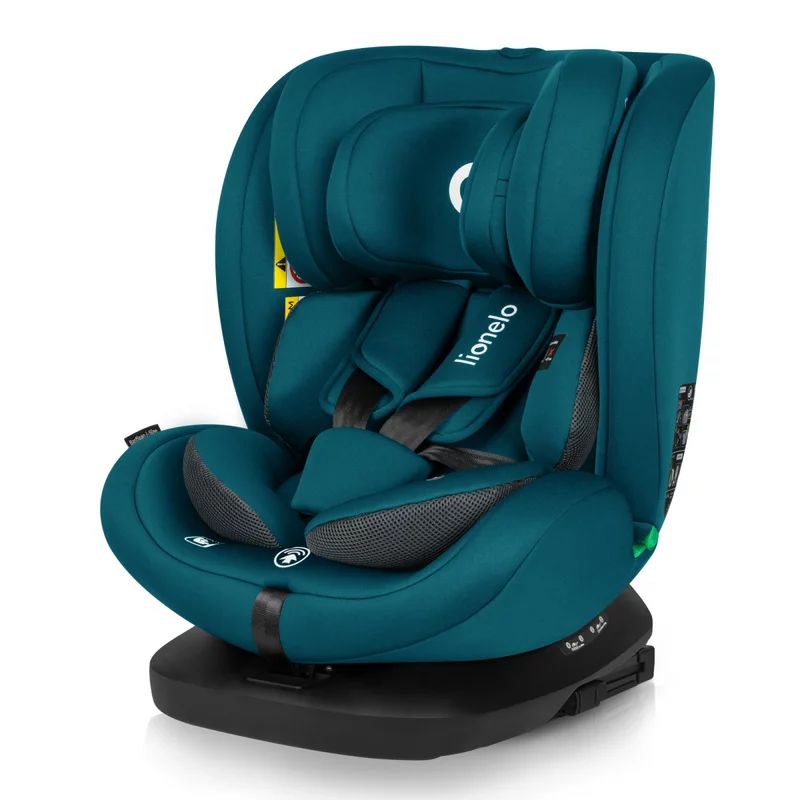 Scaun auto, Lionelo, Bastiaan i-Size, 4 in 1, Protectie laterala, Cu spatar inclinabil in 4 pozitii, Cu tetiera reglabila in 7 pozitii, Rotire 360 grade, Top Tether, 0-36 Kg, 40-150 cm, Cu Isofix, Conform cu ECE R129/03, Albastru Indigo