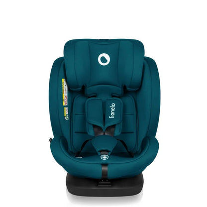 Scaun auto, Lionelo, Bastiaan i-Size, 4 in 1, Protectie laterala, Cu spatar inclinabil in 4 pozitii, Cu tetiera reglabila in 7 pozitii, Rotire 360 grade, Top Tether, 0-36 Kg, 40-150 cm, Cu Isofix, Conform cu ECE R129/03, Albastru Indigo