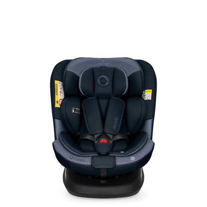Scaun auto, Lionelo, Bastiaan Plus i-Size, 4 in 1, Protectie laterala, Cu spatar inclinabil in 6 pozitii, Cu tetiera reglabila in 12 pozitii, Rotire 360 grade, Top Tether, 0-36 Kg, 40-150 cm, Cu Isofix, Conform cu R129/04, Navy Blue