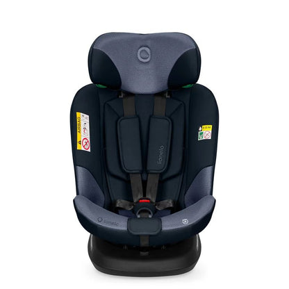 Scaun auto, Lionelo, Bastiaan Plus i-Size, 4 in 1, Protectie laterala, Cu spatar inclinabil in 6 pozitii, Cu tetiera reglabila in 12 pozitii, Rotire 360 grade, Top Tether, 0-36 Kg, 40-150 cm, Cu Isofix, Conform cu R129/04, Navy Blue