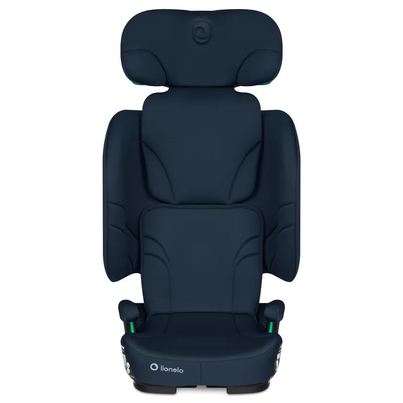 Scaun auto pliabil, Lionelo, Orin, i-Size, 100-150 cm, Tetiera reglabila in 14 pozitii, Spatar in 4 pozitii, Isofix+Top Tether, Sezut ergonomic, Husa transport, Suport sticla, Albastru