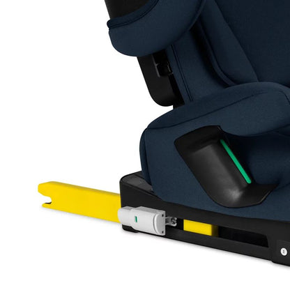 Scaun auto pliabil, Lionelo, Orin, i-Size, 100-150 cm, Tetiera reglabila in 14 pozitii, Spatar in 4 pozitii, Isofix+Top Tether, Sezut ergonomic, Husa transport, Suport sticla, Albastru