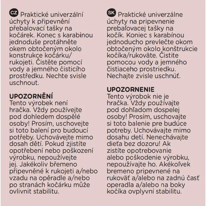 Set 2 clesti din silicon pentru carucior, Petite&Mars, Universali, Negru