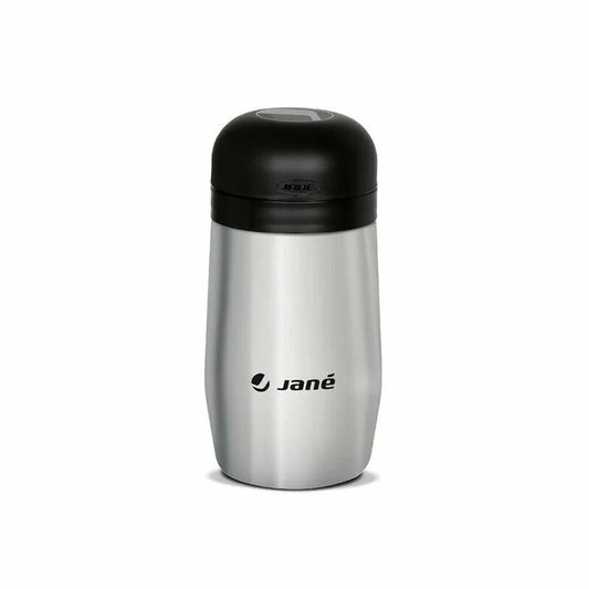 Termos, Jane, Din otel inoxidabil, 1000 ml, Fara BPA, Cu gentuta din izopren, Black